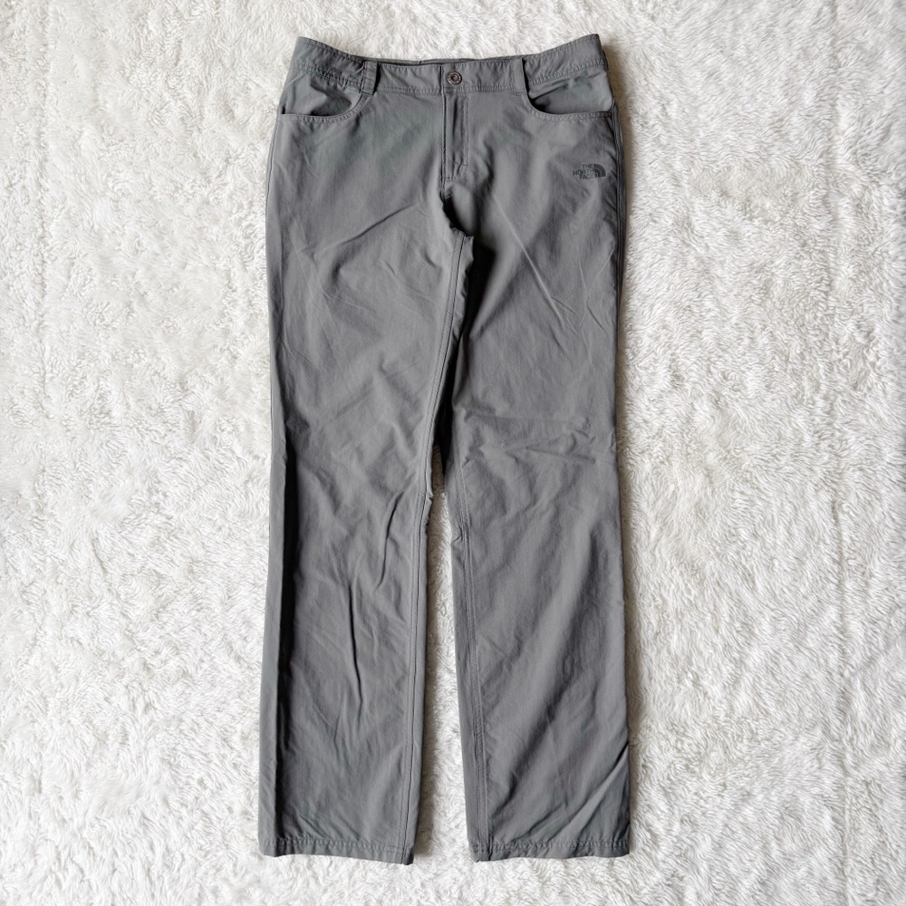 The North Face Woman Gray Nylon Hiking Straight Pant US8 Gorpcore Outdoor Travel